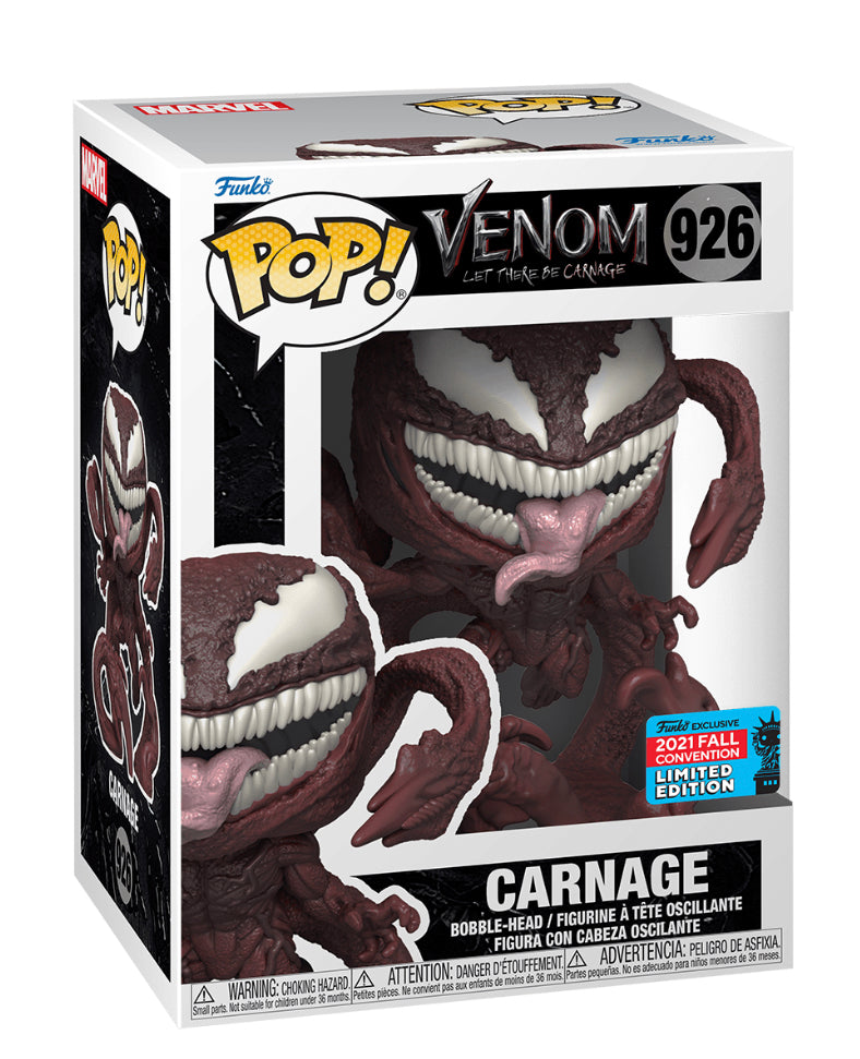 FUNKO POP! MARVEL - VENOM 2: LET THERE BE CARNAGE [MOVIE] - CARNAGE **2021 NYCC EXCLUSIVE** #926
