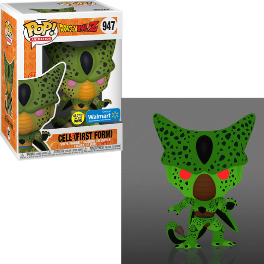 FUNKO POP! ANIMATION: DRAGON BALL Z [DBZ] - CELL [FIRST FORM - GITD] **WALMART EXCLUSIVE** #947