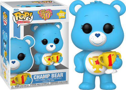 FUNKO POP! ANIMATION: CARE BEARS [40TH ANNIVERSARY] - CHAMP BEAR #1203 COMMON/CHASE