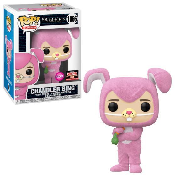 FUNKO POP! TELEVISION: FRIENDS - CHANDLER BING [FLOCKED - IN PINK BUNNY COSTUME] **2021 TARGET CON EXCLUSIVE** #1066