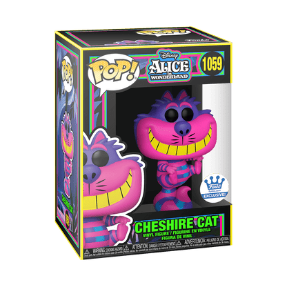 FUNKO POP! DISNEY: ALICE IN WONDERLAND [70TH ANNIVERSARY] - CHESHIRE CAT [BLACK LIGHT GLOW] **FUNKO SHOP EXCLUSIVE** #1059