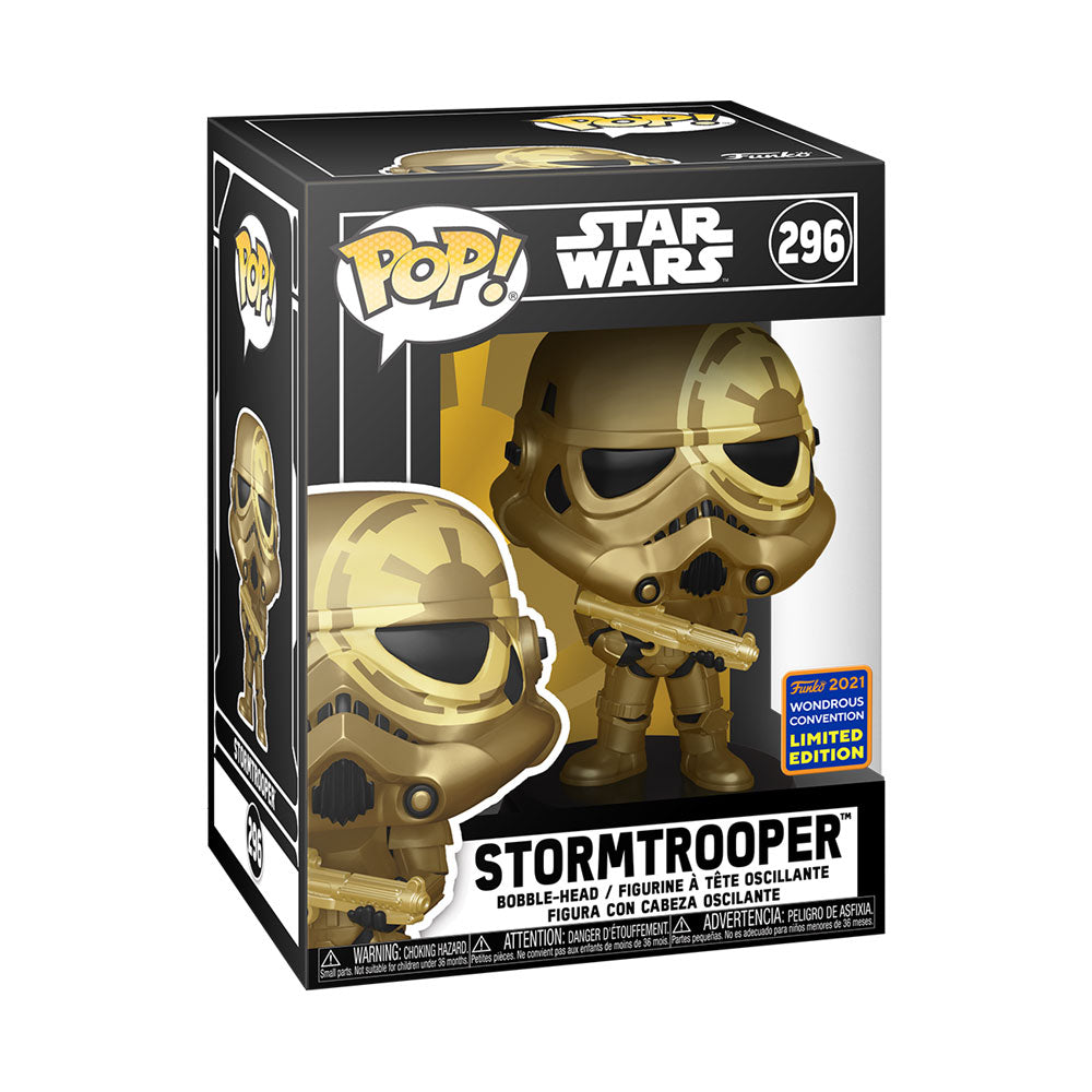 Funko Pop! Star Wars - Golden Stormtrooper #296 [2021 Wondrous WonderCon Convention Exclusive]