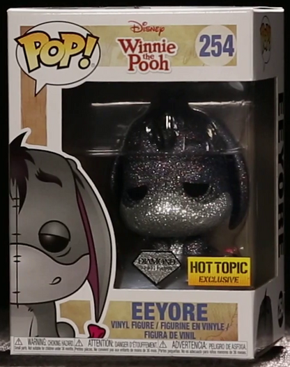 FUNKO POP! DISNEY: WINNIE THE POOH - EEYORE [DIAMOND COLLECTION] **HOT TOPIC EXCLUSIVE** #254