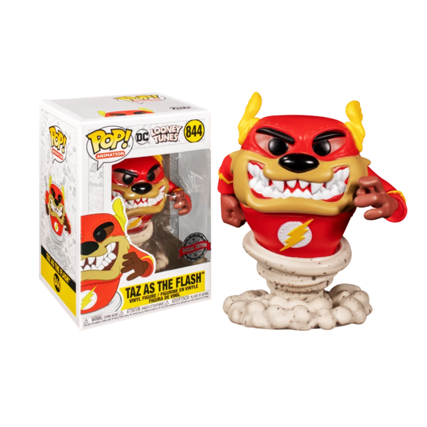 FUNKO POP! ANIMATION: DC X LOONEY TUNES - TAZ AS THE FLASH **FYE EXCLUSIVE** #844