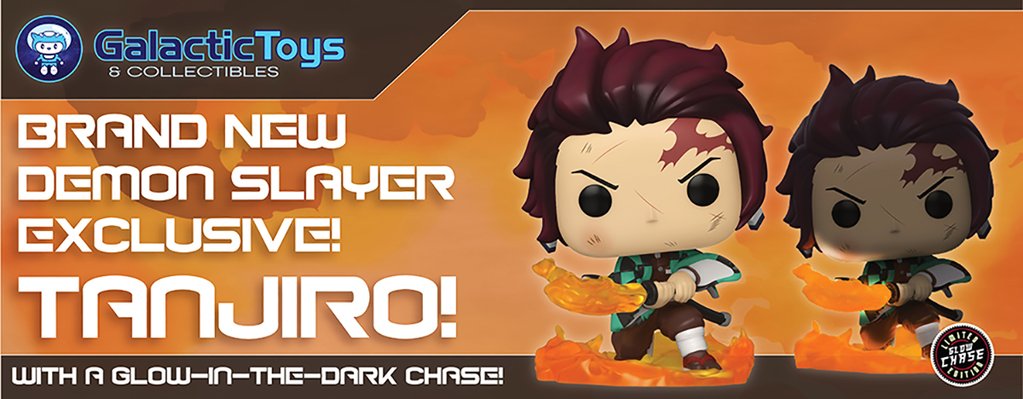**CHASE & COMMON COMBO** FUNKO POP! ANIMATION: DEMON SLAYER - TANJIRO KAMADO [HINOKAMI KAGURA DANCE / BREATH OF THE SUN] **GALACTIC TOYS EXCLUSIVE** #874