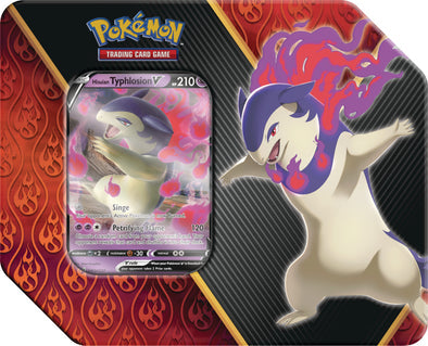 POKEMON TRADING CARD - DIVERGENT POWER TINS - HISUIAN TYPHLOSION V