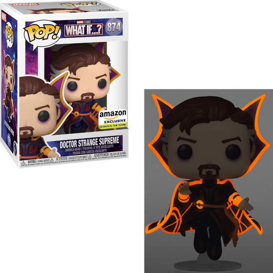 FUNKO POP! MARVEL: WHAT IF...? - DOCTOR STRANGE SUPREME [GITD] **AMAZON EXCLUSIVE** #874
