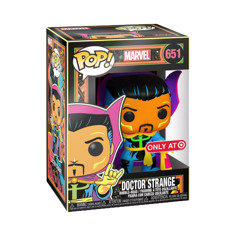 FUNKO POP! MARVEL - DOCTOR STRANGE [BLACK LIGHT GLOW] **TARGET EXCLUSIVE** #651