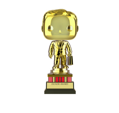 FUNKO POP! TELEVISION: THE OFFICE - DUNDIE AWARD [GOLD CHROME - CUSTOMIZABLE] **AMAZON EXCLUSIVE** #1062