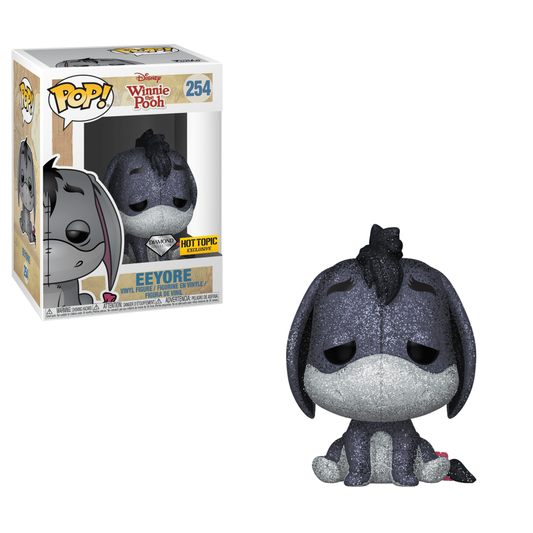 FUNKO POP! DISNEY: WINNIE THE POOH - EEYORE [DIAMOND COLLECTION] **HOT TOPIC EXCLUSIVE** #254