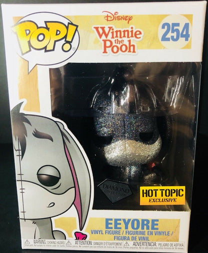 FUNKO POP! DISNEY: WINNIE THE POOH - EEYORE [DIAMOND COLLECTION] **HOT TOPIC EXCLUSIVE** #254