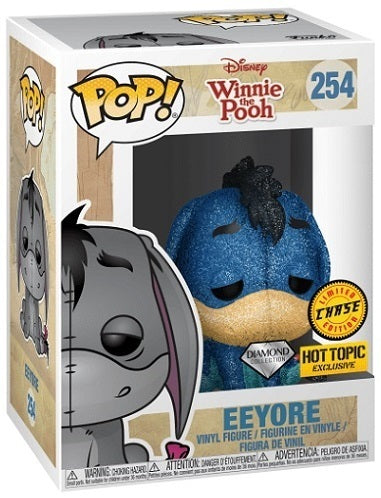FUNKO POP! DISNEY: WINNIE THE POOH - EEYORE [DIAMOND COLLECTION] **HOT TOPIC EXCLUSIVE** #254