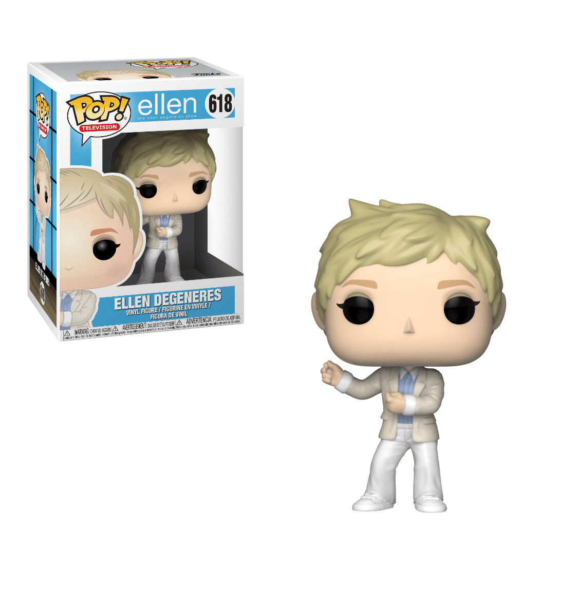 FUNKO POP! TELEVISION - ELLEN DEGENERES [WHITE SUIT] #618