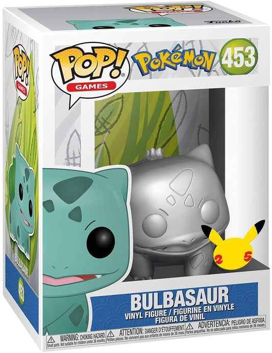 Funko Pop! Games: Pokemon - Bulbasaur (Metallic Silver) #453