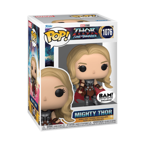 FUNKO POP! MARVEL THOR LOVE AND THUNDER - UNMASKED MIGHTY THOR JANE FOSTER [BAM EXCLUSIVE] #1076 *PREORDER*