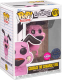 FUNKO POP! CARTOON NETWORK COURAGE the COWARDLY DOG FLOCKED #1070 *EXCLUSIVE*