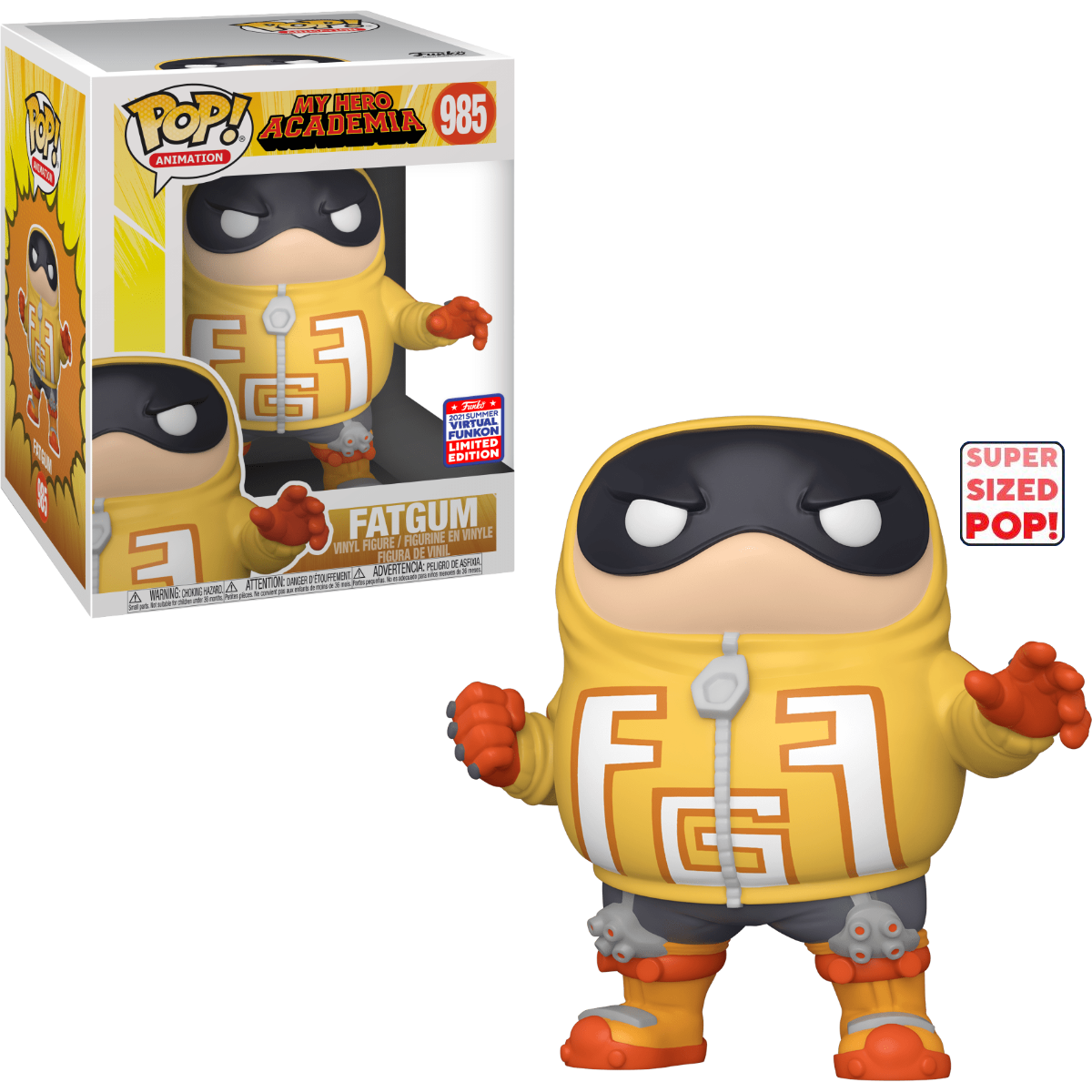 FUNKO POP! ANIMATION: MY HERO ACADEMIA [MHA] - 6" FATGUM [TASHIRO TOYOMITSU] **2021 VIRTUAL FUNKON EXCLUSIVE** #985
