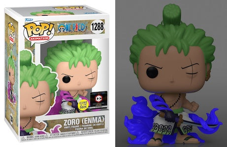 Funko Pop! Animation: ONE PIECE ZORO with ENMA GLOW IN THE DARK #1288 [CHALICE EXCLUSIVE]