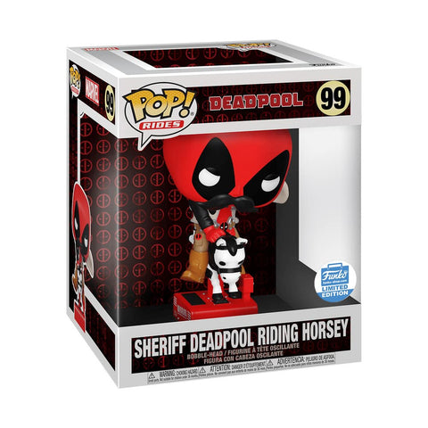 Funko POP! Marvel Sheriff Deadpool Riding Horsey  Funko Shop Exclusive