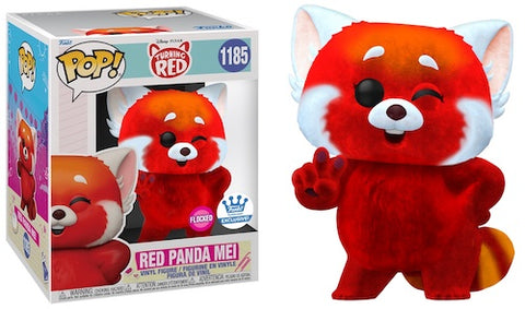 Funko Pop! Disney PIXAR TURNING RED - RED PANDA MEI FLOCKED [FUNKO SHOP EXCLUSIVE] #1185 6-inch *PREORDER*