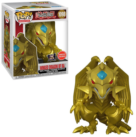 FUNKO POP! ANIMATION: YU-GI-OH - 6" WINGED DRAGON OF RA **GAMESTOP EXCLUSIVE** #1098