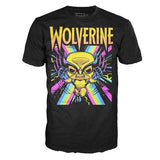 Funko Pop! and Tee: MARVEL X-MEN CLASSIC WOLVERINE BLACK LIGHT *TARGET EXCLUSIVE M-XXL*