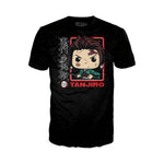 Funko Pop! and Tee: DEMON SLAYER METALLIC TANJIRO (Small - XXL) TARGET EXCLUSIVE