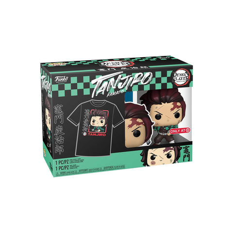 Funko Pop! and Tee: DEMON SLAYER METALLIC TANJIRO (Small - XXL) TARGET EXCLUSIVE