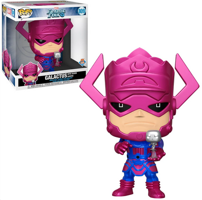 Funko Pop! Marvel: Fantastic Four - Jumbo 10" Galactus with Silver Surfer (Metallic) #809 [PX Previews Exclusive]