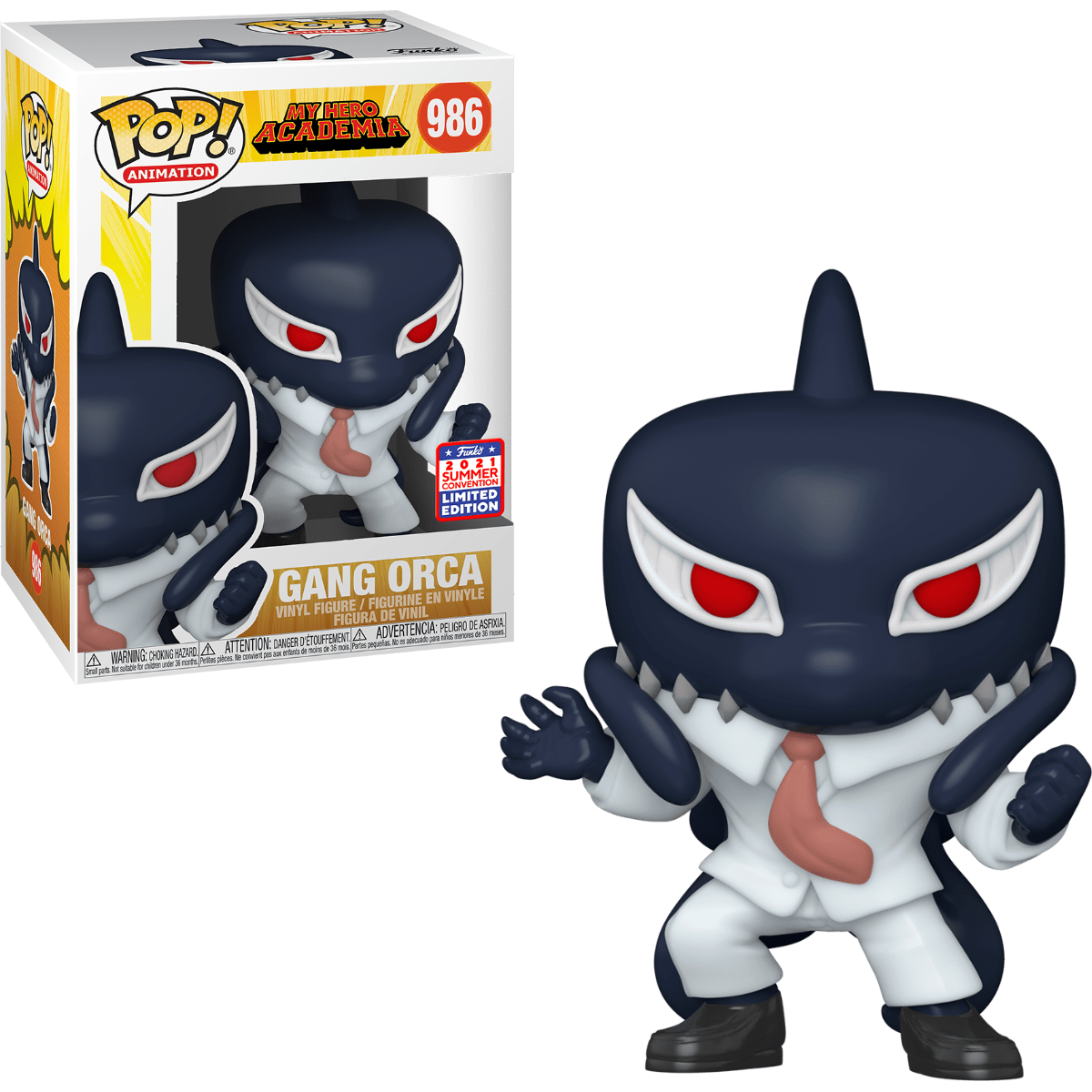 FUNKO POP! ANIMATION: MY HERO ACADEMIA [MHA] - GANG ORCA **2021 VIRTUAL FUNKON EXCLUSIVE** #986