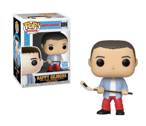 FUNKO POP! MOVIES: HAPPY GILMORE - HAPPY GILMORE [W/ BLUE SHIRT & HOCKEY STICK PUTTER] **FUNKO SHOP EXCLUSIVE** #889