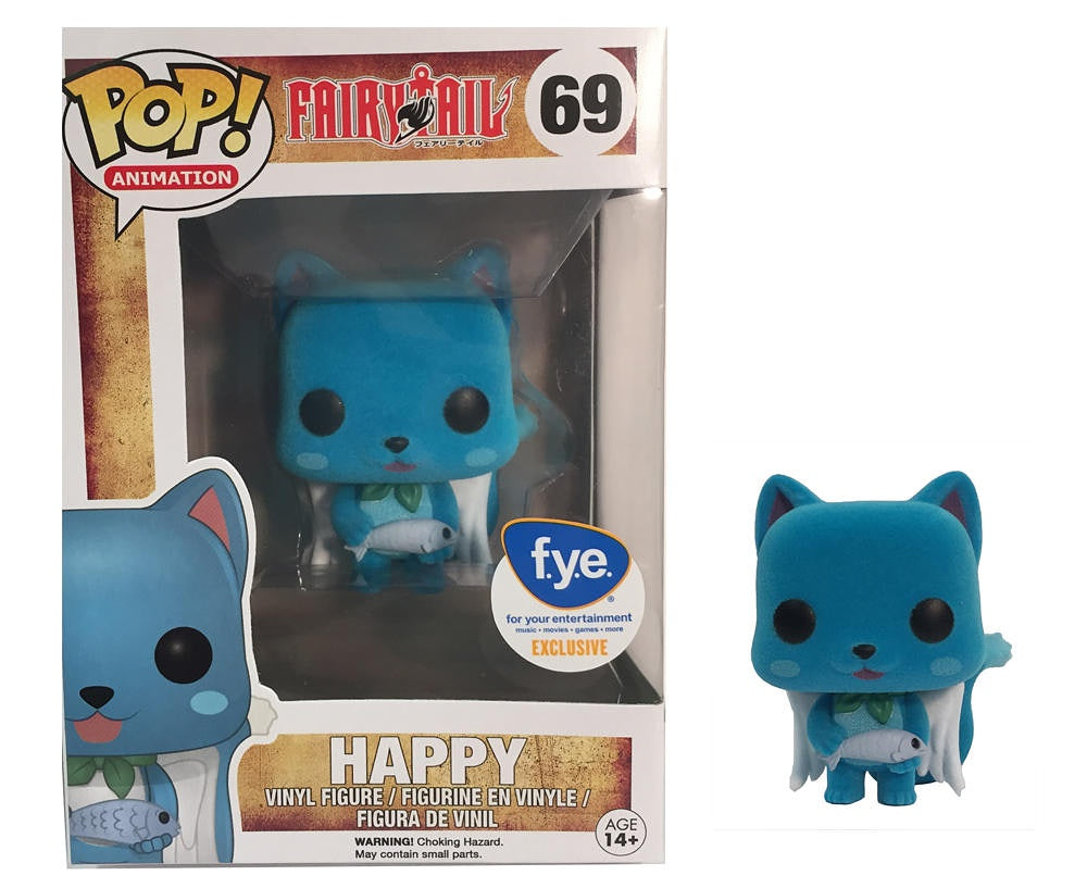 Funko Pop! Animation - Fairytail - Happy **FLOCKED - FYE EXCL** #69