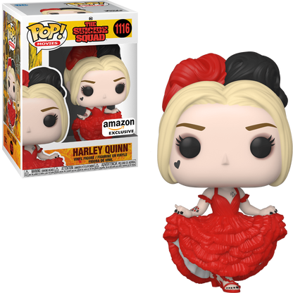 FUNKO POP! MOVIES: DC'S THE SUICIDE SQUAD - HARLEY QUINN [RED DRESS] **AMAZON EXCLUSIVE** #1116