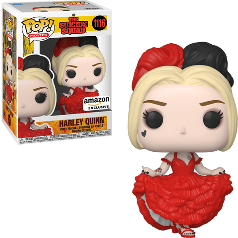 FUNKO POP! MOVIES: DC'S THE SUICIDE SQUAD - HARLEY QUINN [RED DRESS] **AMAZON EXCLUSIVE** #1116