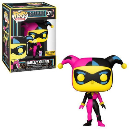 FUNKO POP! HEROES [DC] - BATMAN: THE ANIMATED SERIES - HARLEY QUINN [BLACK LIGHT GLOW] **HOT TOPIC EXCLUSIVE** #371