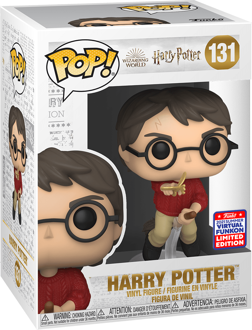 FUNKO POP! HARRY POTTER [WIZARDING WORLD] - HARRY POTTER [CATCHING WINGED KEY] **2021 VIRTUAL FUNKON EXCLUSIVE** #131