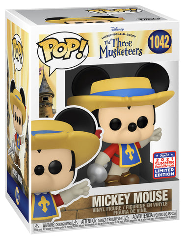 FUNKO POP! Disney The Three Musketeers Mickey Mouse #1042 *2021 SUMMER CON**