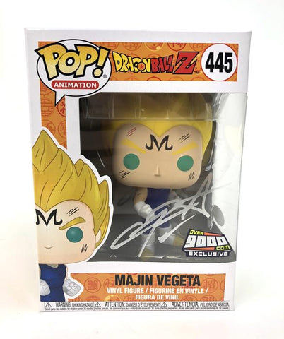 Funko Pop! Animation - Dragon Ball Z Majin Vegeta #445 **SIGNED Over 9000 Exclusive**