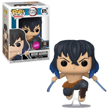 FUNKO POP! ANIMATION: DEMON SLAYER - INOSUKE HASHIBIRA [FLOCKED] **CHALICE COLLECTIBLES EXCLUSIVE** #875