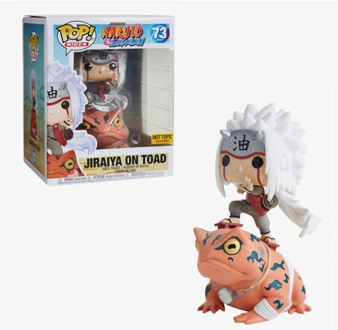 FUNKO POP! ANIMATION: NARUTO - 6" JIRAIYA ON TOAD **HOT TOPIC EXCLUSIVE** #73