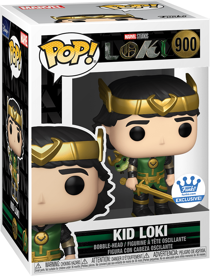 FUNKO POP! MARVEL: LOKI [TV SERIES] - KID LOKI [METALLIC] **FUNKO SHOP EXCLUSIVE** #900
