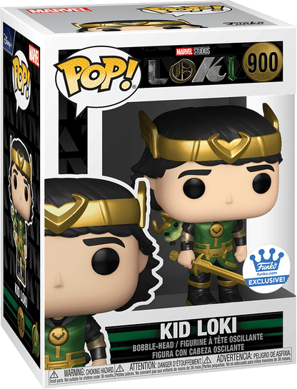 FUNKO POP! MARVEL: LOKI [TV SERIES] - KID LOKI [METALLIC] **FUNKO SHOP EXCLUSIVE** #900