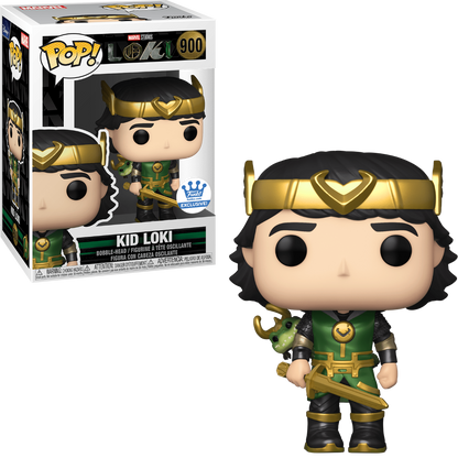 FUNKO POP! MARVEL: LOKI [TV SERIES] - KID LOKI [METALLIC] **FUNKO SHOP EXCLUSIVE** #900