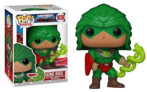 FUNKO POP! TELEVISION: MASTERS OF THE UNIVERSE [M.O.T.U.] - KING HISS **2020 NYCC / TOY TOKYO EXCLUSIVE** #1038