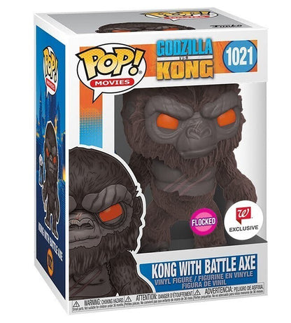 Funko Pop! Movies: Godzilla Vs. Kong - Kong with Battle Axe (Flocked) #1021 [Exclusive]