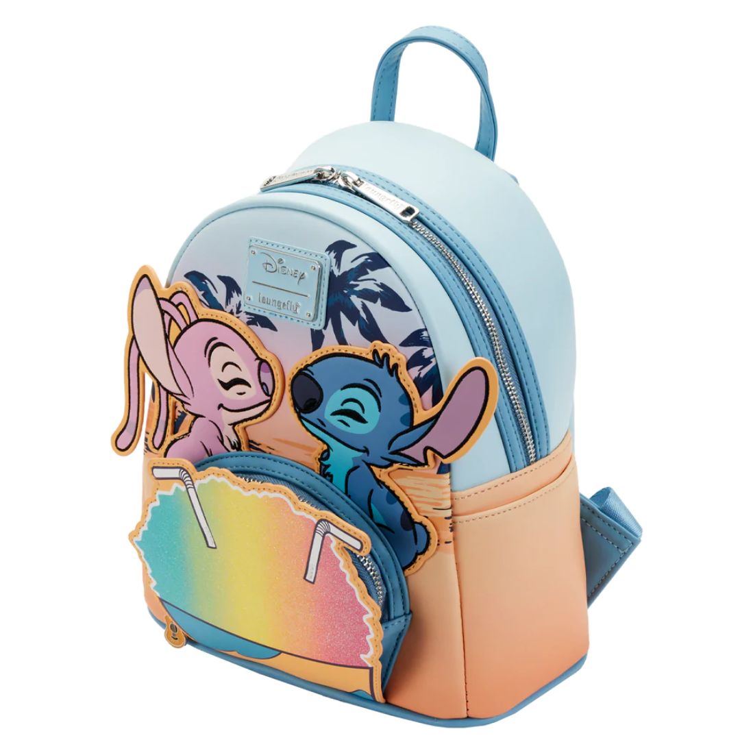 LOUNGEFLY DISNEY LILO & STITCH ANGEL & STITCH DATE NIGHT MINI BACKPACK