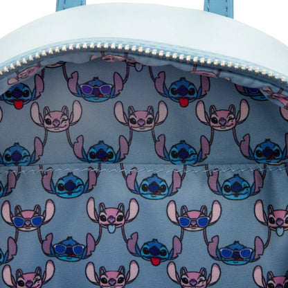 LOUNGEFLY DISNEY LILO & STITCH ANGEL & STITCH DATE NIGHT MINI BACKPACK