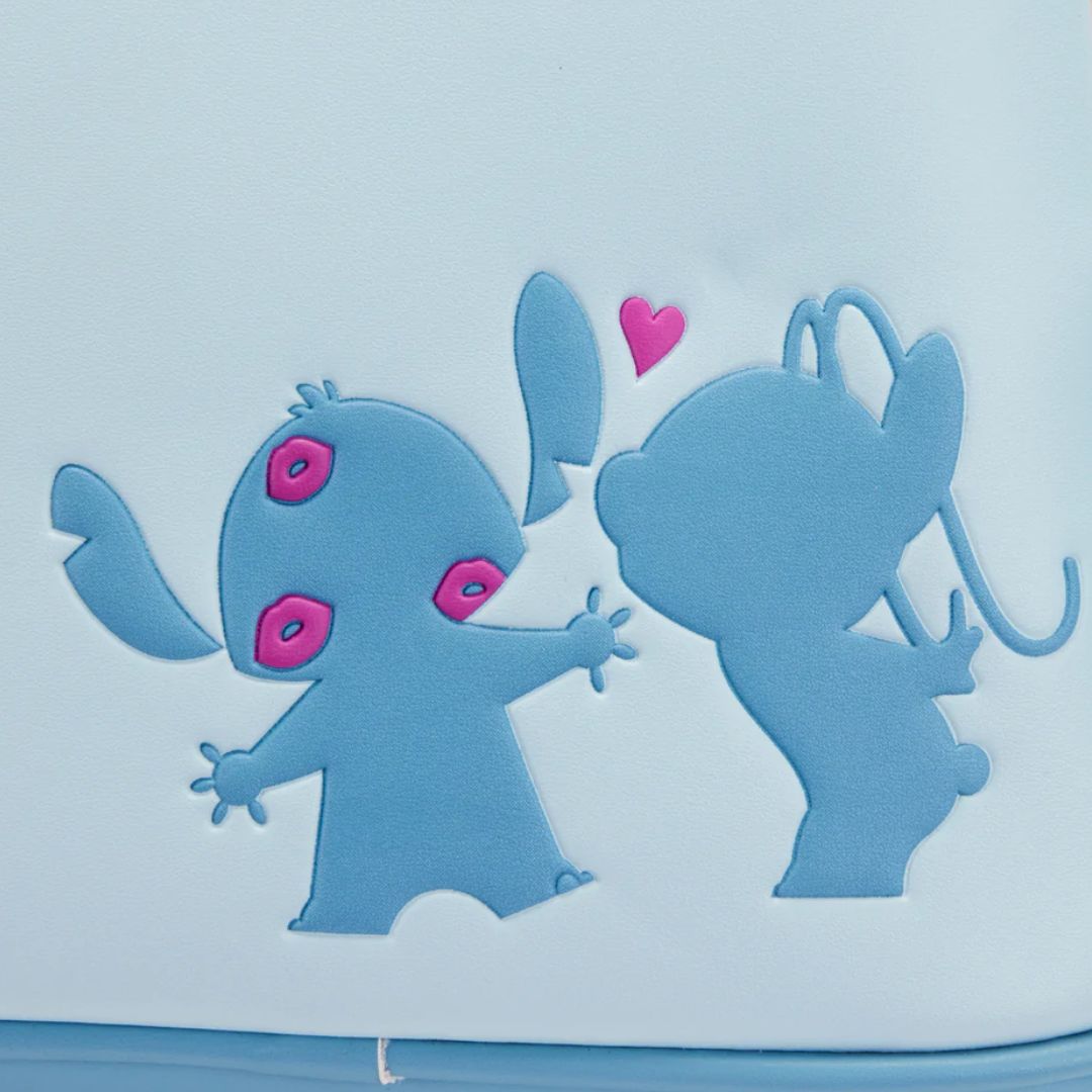 LOUNGEFLY DISNEY LILO & STITCH ANGEL & STITCH DATE NIGHT MINI BACKPACK