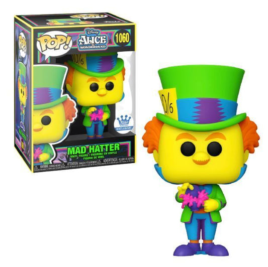 FUNKO POP! DISNEY: ALICE IN WONDERLAND [70TH ANNIVERSARY] - MAD HATTER [BLACK LIGHT GLOW] **FUNKO SHOP EXCLUSIVE** #1060