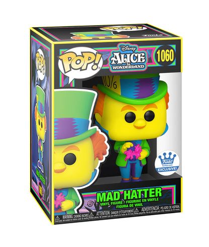 FUNKO POP! DISNEY: ALICE IN WONDERLAND [70TH ANNIVERSARY] - MAD HATTER [BLACK LIGHT GLOW] **FUNKO SHOP EXCLUSIVE** #1060